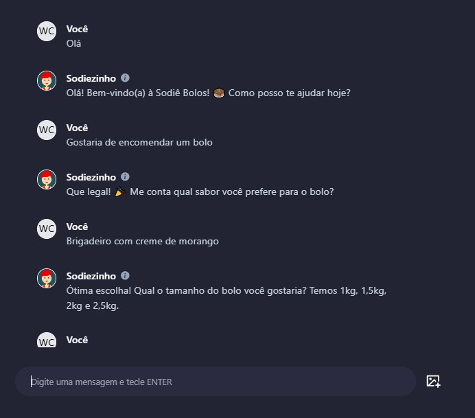 Atendimento Sodiê Bolos